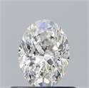 Natural Diamond 0.51 Carats, Oval with  Cut, G Color, VVS1 Clarity and Certified by GIA