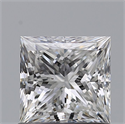 Diamante Natural 0.90 quilates, Princesa , Color F, claridad VS2 y certificado GIA