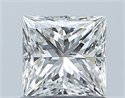 Natural Diamond 0.91 Carats, Princess with  Cut, G Color, VVS2 Clarity and Certified by GIA