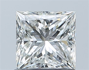 Picture of Natural Diamond 0.91 Carats, Princess with  Cut, G Color, VVS2 Clarity and Certified by GIA