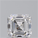 Natural Diamond 1.01 Carats, Asscher with  Cut, E Color, IF Clarity and Certified by GIA