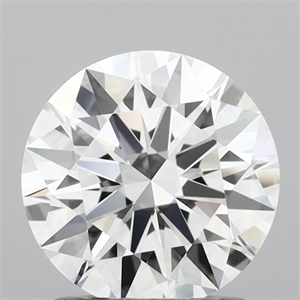 Picture of Lab Grown Diamond 1.25 Carats, Round with Ideal Cut, D Color, VS1 Clarity and Certified by IGI