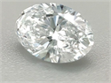 Natural Diamond 0.90 Carats, Oval with  Cut, D Color, SI2 Clarity and Certified by GIA