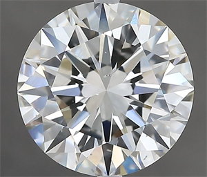 Picture of Natural Diamond 3.01 Carats, Round with Excellent Cut, G Color, VS2 Clarity and Certified by GIA