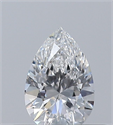 Diamante Natural 0.30 quilates, De pera , Color E, claridad VVS1 y certificado GIA