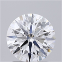 Lab Grown Diamond 1.52 Carats, Round with Ideal Cut, D Color, VS1 Clarity and Certified by IGI