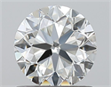 Diamante Natural 0.90 quilates, Redondo , Color I, claridad VS2 y certificado GIA
