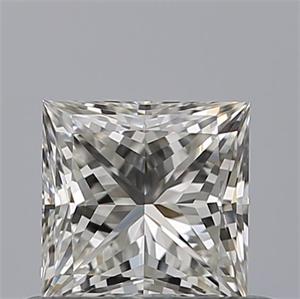 Picture of Natural Diamond 0.53 Carats, Princess with  Cut, G Color, VVS1 Clarity and Certified by IGI