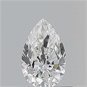 Natural Diamond 0.50 Carats, Pear with  Cut, D Color, VS1 Clarity and Certified by GIA