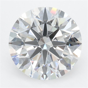 Picture of Lab Grown Diamond 2.59 Carats, Round with Ideal Cut, D Color, IF Clarity and Certified by IGI