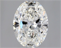 Natural Diamond 0.70 Carats, Oval with  Cut, G Color, IF Clarity and Certified by GIA
