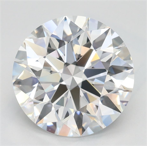 Picture of Lab Grown Diamond 2.83 Carats, Round with Ideal Cut, D Color, IF Clarity and Certified by IGI