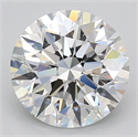 Lab Grown Diamond 3.17 Carats, Round with Excellent Cut, D Color, VVS1 Clarity and Certified by GIA