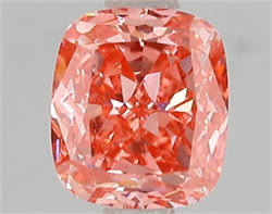 Picture of Lab Grown Diamond 1.50 Carats, CUSHION MODIFIED with  Cut, Fancy Vivid Pink Color, VS1 Clarity and Certified by IGI