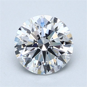 Picture of Natural Diamond 1.51 Carats, Round with Excellent Cut, D Color, SI1 Clarity and Certified by GIA