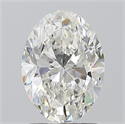 Natural Diamond 1.50 Carats, Oval with  Cut, H Color, VS1 Clarity and Certified by GIA