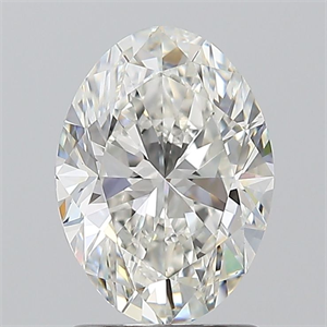 Picture of Natural Diamond 1.50 Carats, Oval with  Cut, H Color, VS1 Clarity and Certified by GIA
