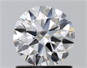 Natural Diamond 1.02 Carats, Round with Excellent Cut, E Color, IF Clarity and Certified by GIA