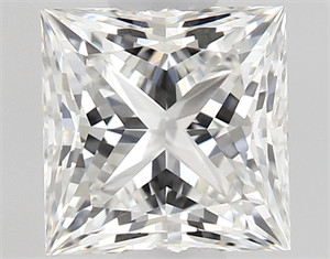 Picture of Natural Diamond 0.51 Carats, Princess with  Cut, G Color, VVS1 Clarity and Certified by GIA