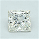 Natural Diamond 3.07 Carats, Princess with  Cut, J Color, VVS2 Clarity and Certified by GIA