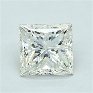 Picture of Natural Diamond 3.07 Carats, Princess with  Cut, J Color, VVS2 Clarity and Certified by GIA
