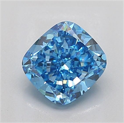 Picture of Lab Grown Diamond 1.84 Carats, CUSHION MODIFIED with  Cut, Fancy Vivid Blue Color, VS1 Clarity and Certified by IGI