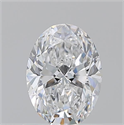 Natural Diamond 1.01 Carats, Oval with  Cut, D Color, VS1 Clarity and Certified by GIA
