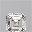 Natural Diamond 0.50 Carats, Asscher with  Cut, I Color, VVS1 Clarity and Certified by GIA