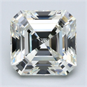 Natural Diamond 4.26 Carats, Asscher with  Cut, J Color, VS1 Clarity and Certified by GIA