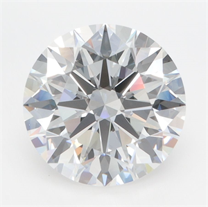 Picture of Lab Grown Diamond 3.51 Carats, Round with Ideal Cut, D Color, IF Clarity and Certified by IGI