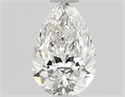 Diamante Natural 0.53 quilates, De pera , Color F, claridad VVS1 y certificado GIA