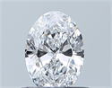 Natural Diamond 0.42 Carats, Oval with  Cut, D Color, VVS1 Clarity and Certified by GIA