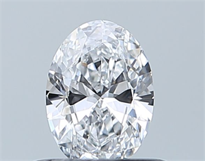 Picture of Natural Diamond 0.42 Carats, Oval with  Cut, D Color, VVS1 Clarity and Certified by GIA