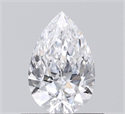 Natural Diamond 0.55 Carats, Pear with  Cut, D Color, VS2 Clarity and Certified by GIA