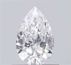 Picture of Natural Diamond 0.55 Carats, Pear with  Cut, D Color, VS2 Clarity and Certified by GIA