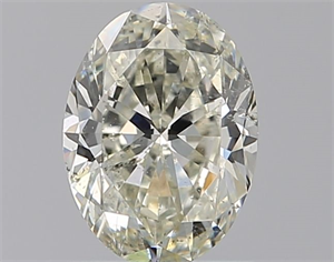 Picture of Natural Diamond 0.90 Carats, Oval with  Cut, K Color, SI2 Clarity and Certified by GIA