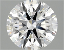 Lab Grown Diamond 2.09 Carats, Round with Ideal Cut, D Color, VVS2 Clarity and Certified by IGI