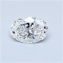 Diamante Natural 0.50 quilates, Ovalado , Color D, claridad VS2 y certificado GIA
