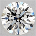 Natural Diamond 0.57 Carats, Round with Excellent Cut, G Color, VVS1 Clarity and Certified by GIA