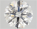 Natural Diamond 1.80 Carats, Round with Excellent Cut, F Color, VVS2 Clarity and Certified by GIA