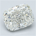 Natural Diamond 5.05 Carats, Cushion with  Cut, I Color, SI2 Clarity and Certified by GIA
