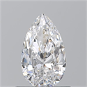 Diamante Natural 0.71 quilates, De pera , Color D, claridad SI1 y certificado GIA
