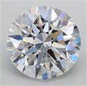 Lab Grown Diamond 1.02 Carats, Round with Ideal Cut, D Color, VVS2 Clarity and Certified by IGI