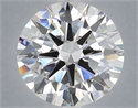 Lab Grown Diamond 6.01 Carats, Round with Excellent Cut, E Color, VVS2 Clarity and Certified by IGI