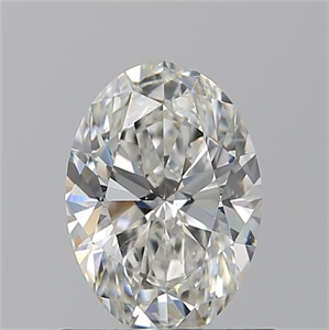 Foto Diamante Natural 0.90 quilates, Ovalado , Color G, claridad SI1 y certificado GIA de