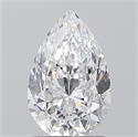 Natural Diamond 1.20 Carats, Pear with  Cut, D Color, SI2 Clarity and Certified by GIA