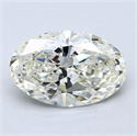 Diamante Natural 5.01 quilates, Ovalado , Color L, claridad SI2 y certificado GIA