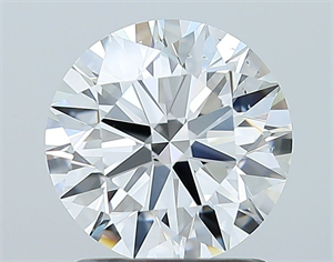 Foto Diamante Natural 1.58 quilates, Redondo , Color F, claridad SI1 y certificado GIA de