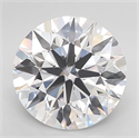 Lab Grown Diamond 3.51 Carats, Round with Ideal Cut, D Color, VVS2 Clarity and Certified by IGI