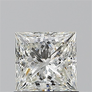 Picture of Natural Diamond 0.90 Carats, Princess with  Cut, I Color, VVS2 Clarity and Certified by GIA